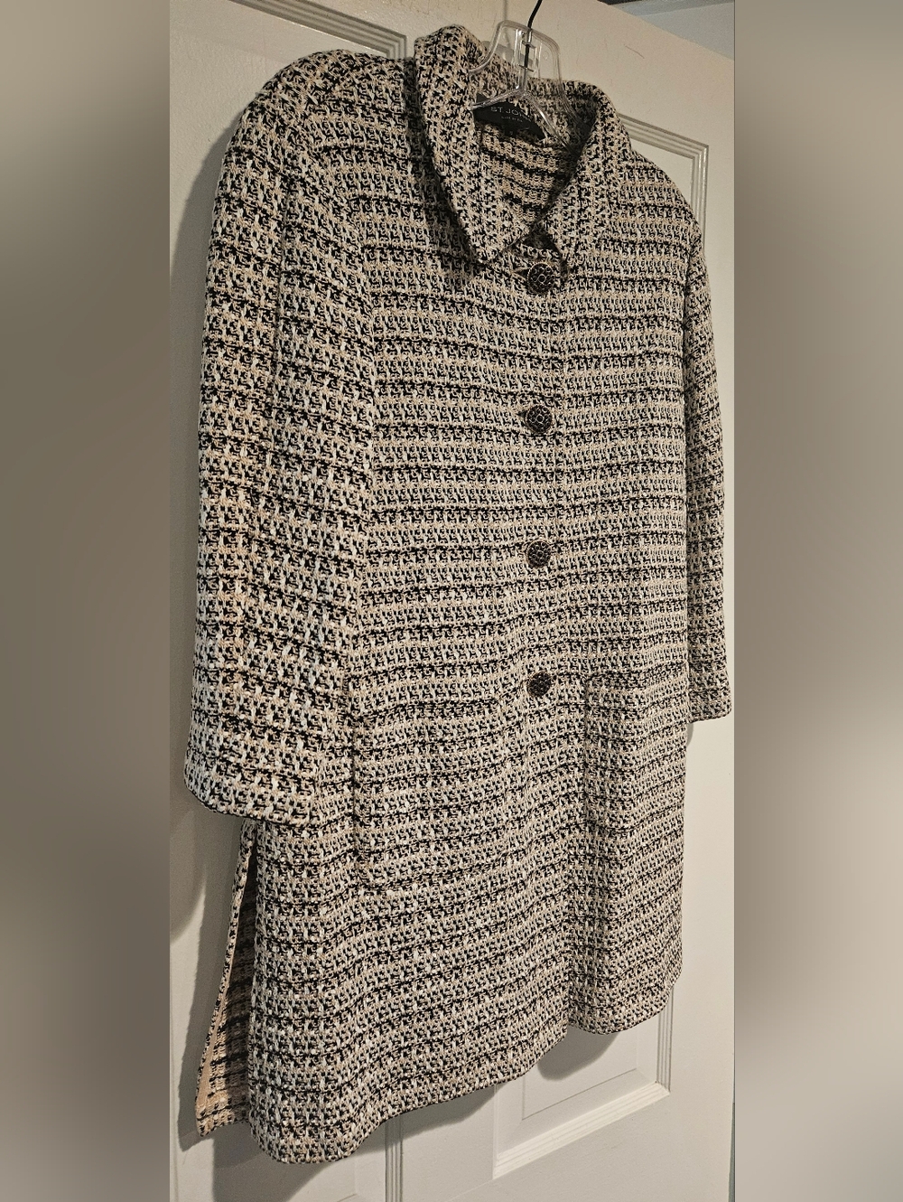 St. John Tweed Longline Jacket